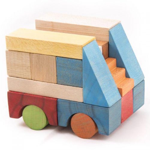 سپتااسباب بازی بریکس چوبی 40 قطعه جعبه ی چوبی سپتا 7 1