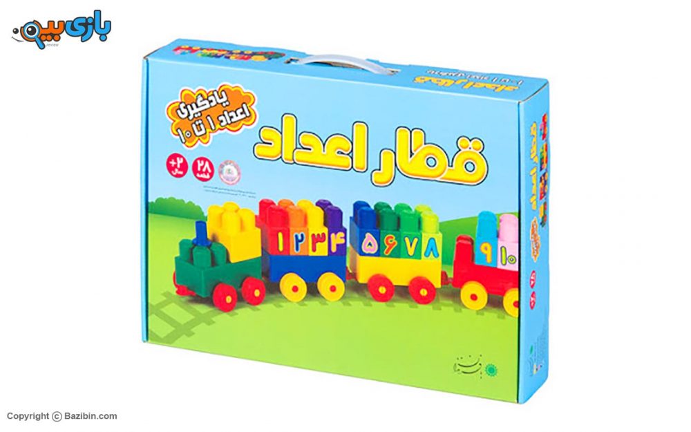 اسباب بازی آجره قطار اعداد با فرزندان 1