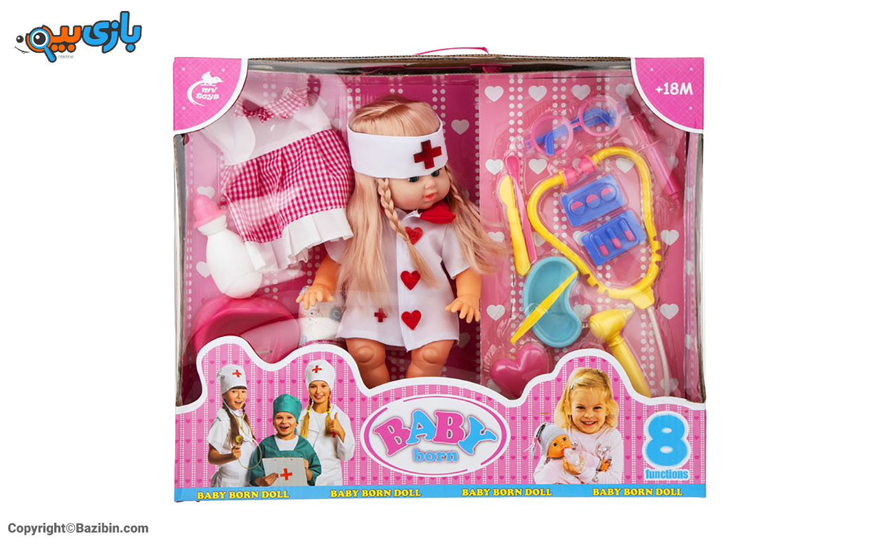اسباب بازی دخترانه عروسک دکتر بیبی بورن