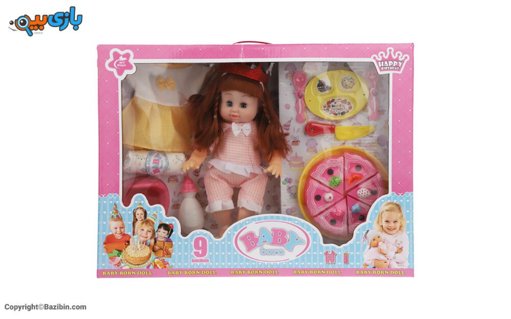 بازی دخترانه عروسک همراه با ست تولد بی بی بورن 3