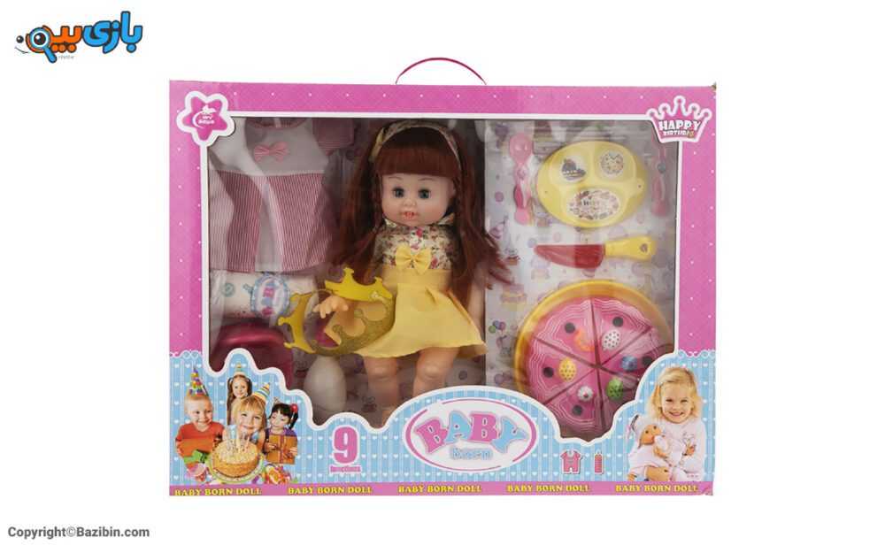بازی دخترانه عروسک همراه با ست تولد بی بی بورن 4