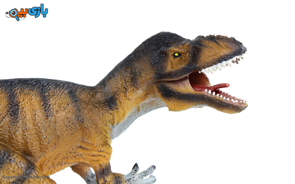 بازی فیگور حیوانات مدل دایناسور تیرکس با زمین نگه دارنده مک تویز 5