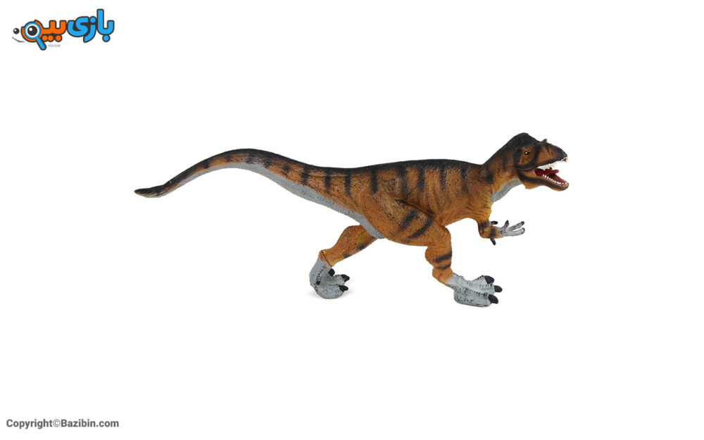 بازی فیگور حیوانات مدل دایناسور تیرکس با زمین نگه دارنده مک تویز 7