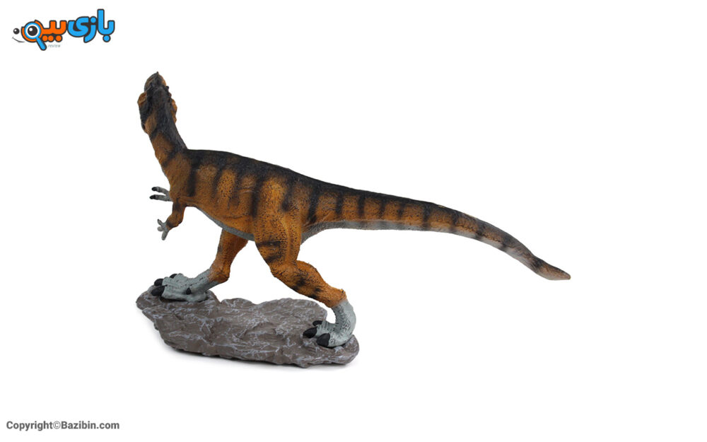 بازی فیگور حیوانات مدل دایناسور تیرکس با زمین نگه دارنده مک تویز 8