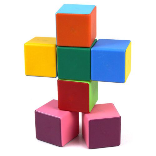 بازی مکعب های جادویی رنگی 7 عددی پلی مگنت 7