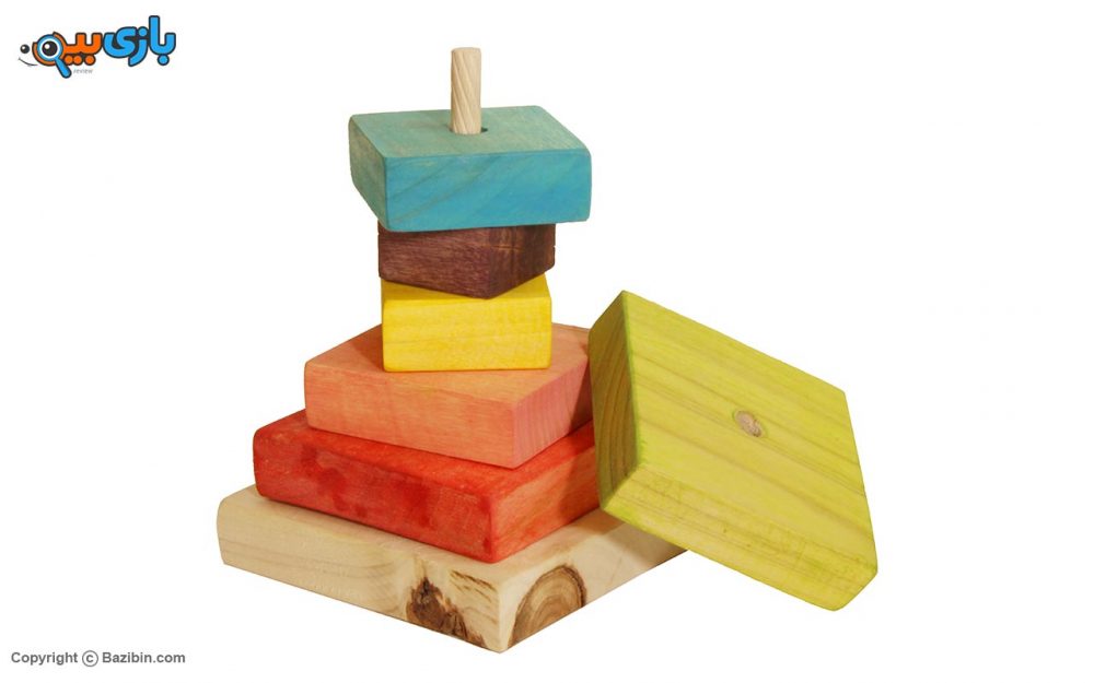 اسباب بازی مربع هوش دهکده چوبی آوای باران 3