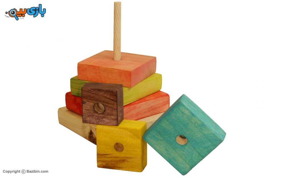اسباب بازی مربع هوش دهکده چوبی آوای باران 5