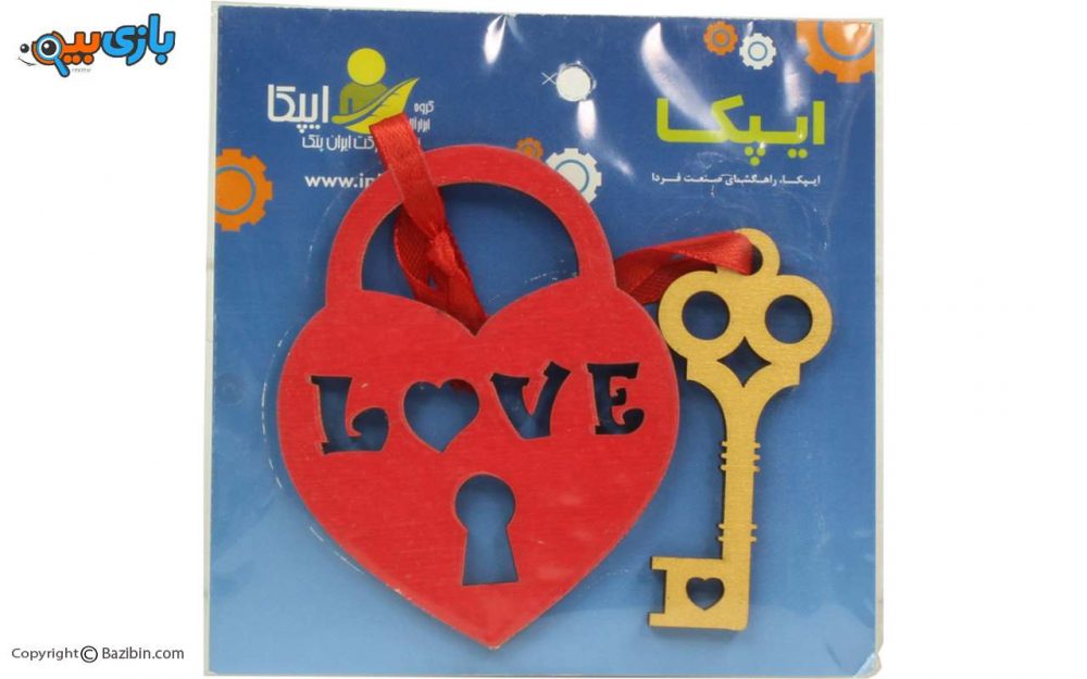 کاردستی چوبی تزئینی قلب و کلید ایپکا IMG 0165