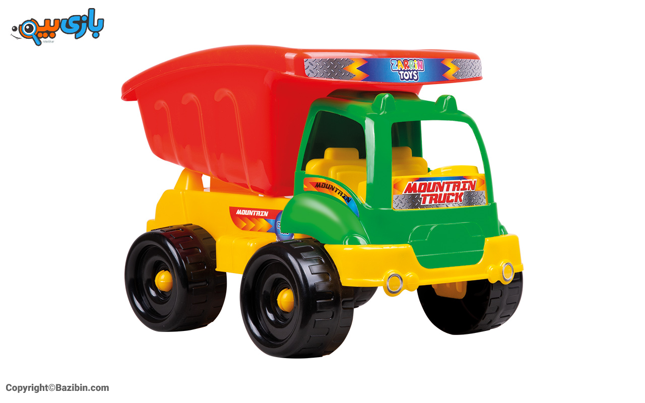 اسباب بازی ماشین مدل کامیون کوهستان جعبه‌ای زرین تویز