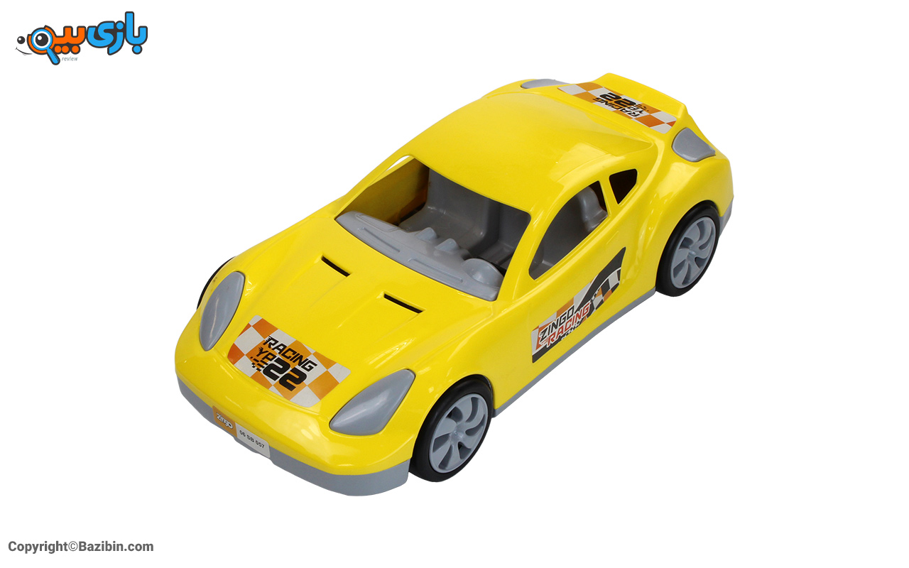 اسباب بازی ماشین مدل رالی کوپه زرد زینگو